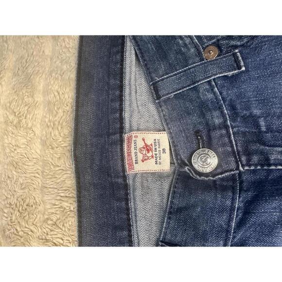 True Religion Y2K Black Cornell straight jeans Size 38 - Picture 3 of 8